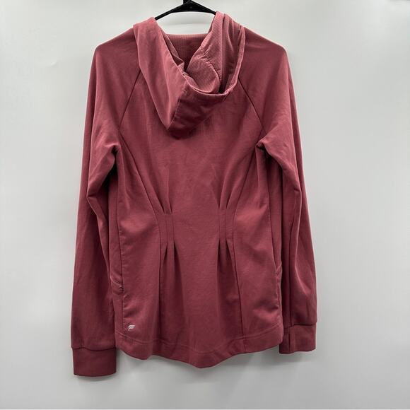 Fabletics‎ Sammy Dark Rouge Pink Hooded Full Zip Long Sleeve Jacket Size S - Picture 5 of 11